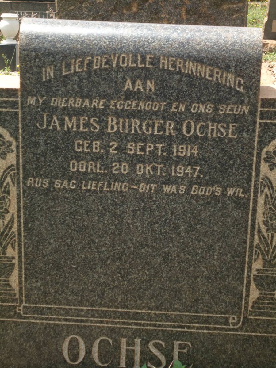 OCHSE James Burger 1914-1947