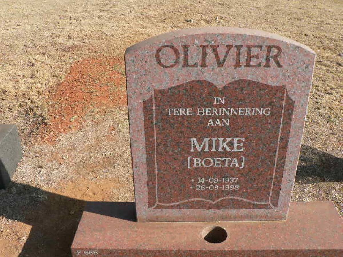 OLIVIER Mike 1937-1998