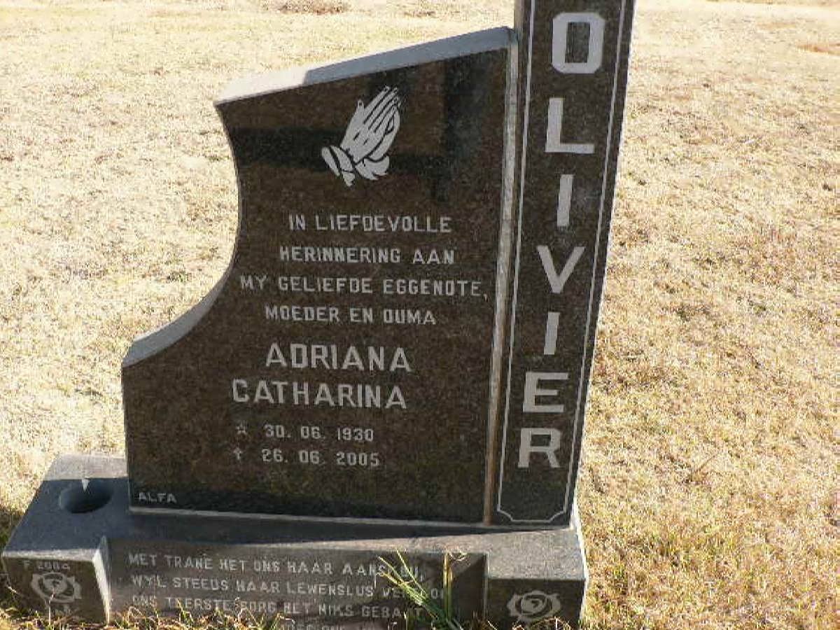 OLIVIER Adriana Catherina 1930-2005