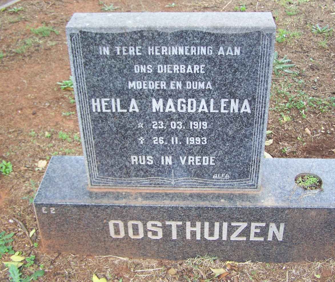 OOSTHUIZEN Heila Magdalena 1919-1993