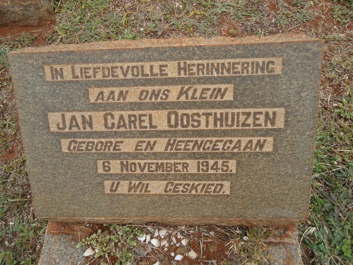 OOSTHUIZEN Jan Carel 1945-1945