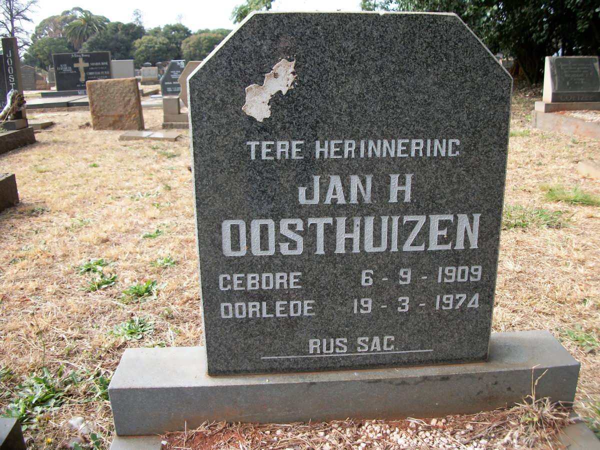 OOSTHUIZEN Jan H. 1909-1974