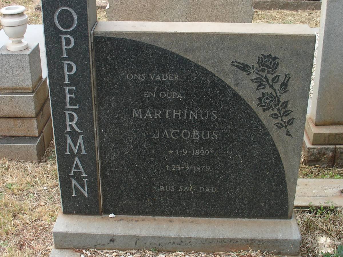 OPPERMAN Marthinus Jacobus 1899-1979