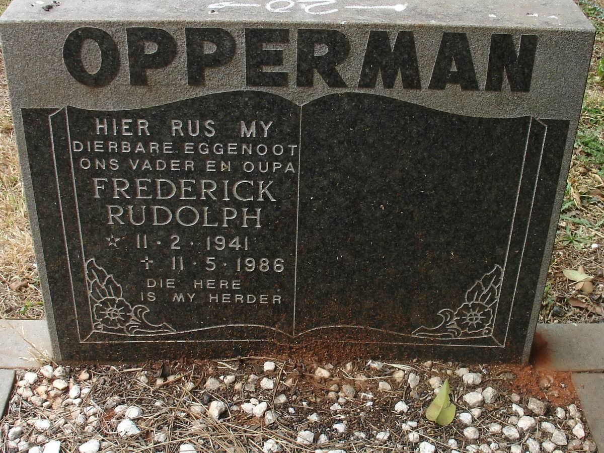 OPPERMAN Frederick Rudolph 1941-1986