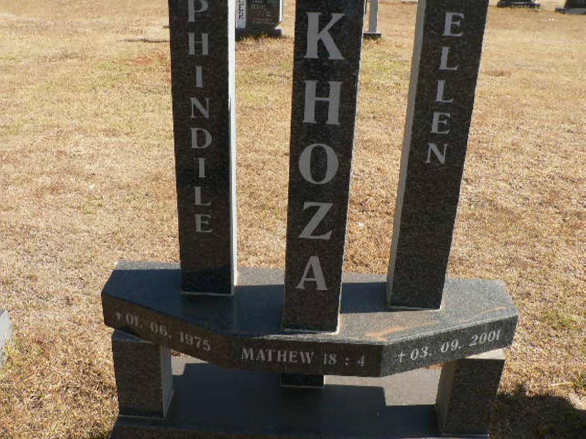 PHINDILE Khoza Ellen 1975-2001