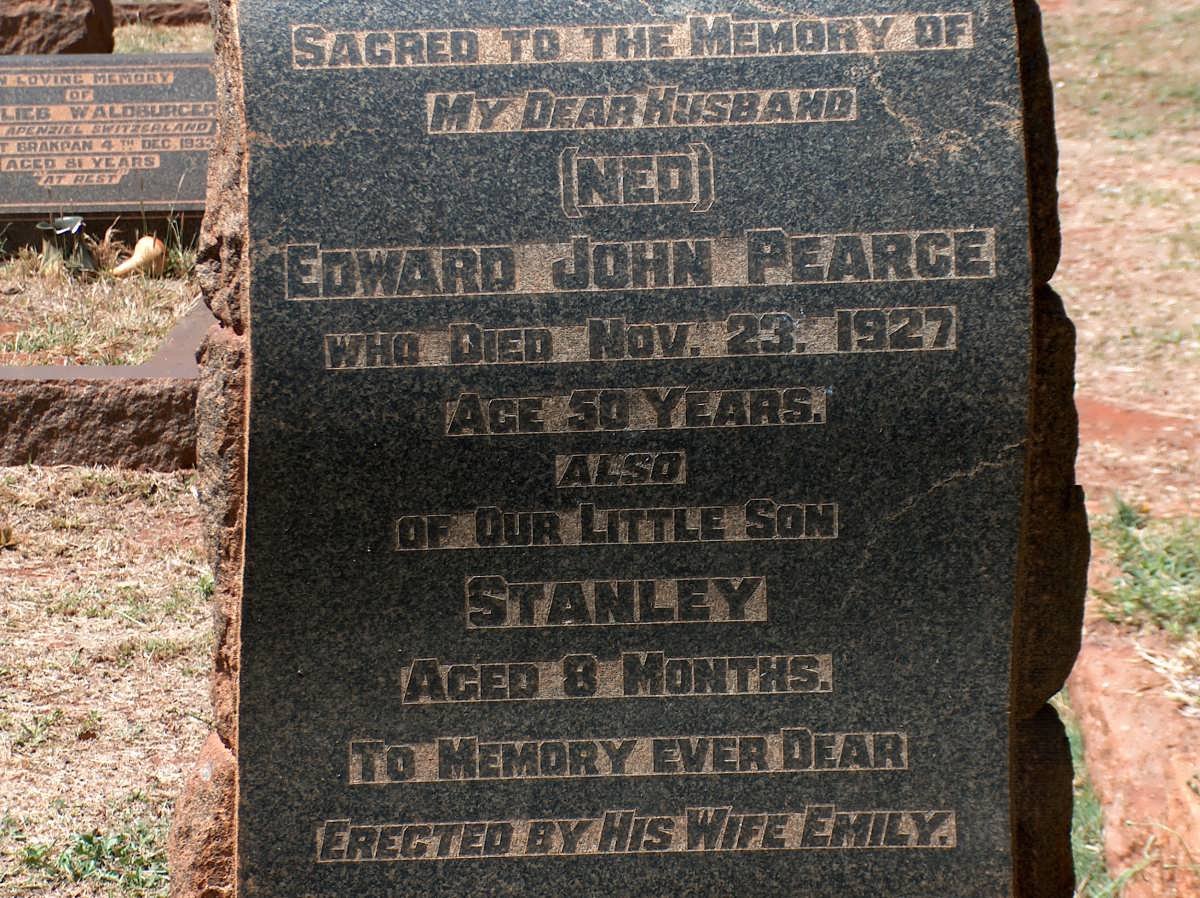 PEARCE Edward John -1927 :: PEARCE Stanley