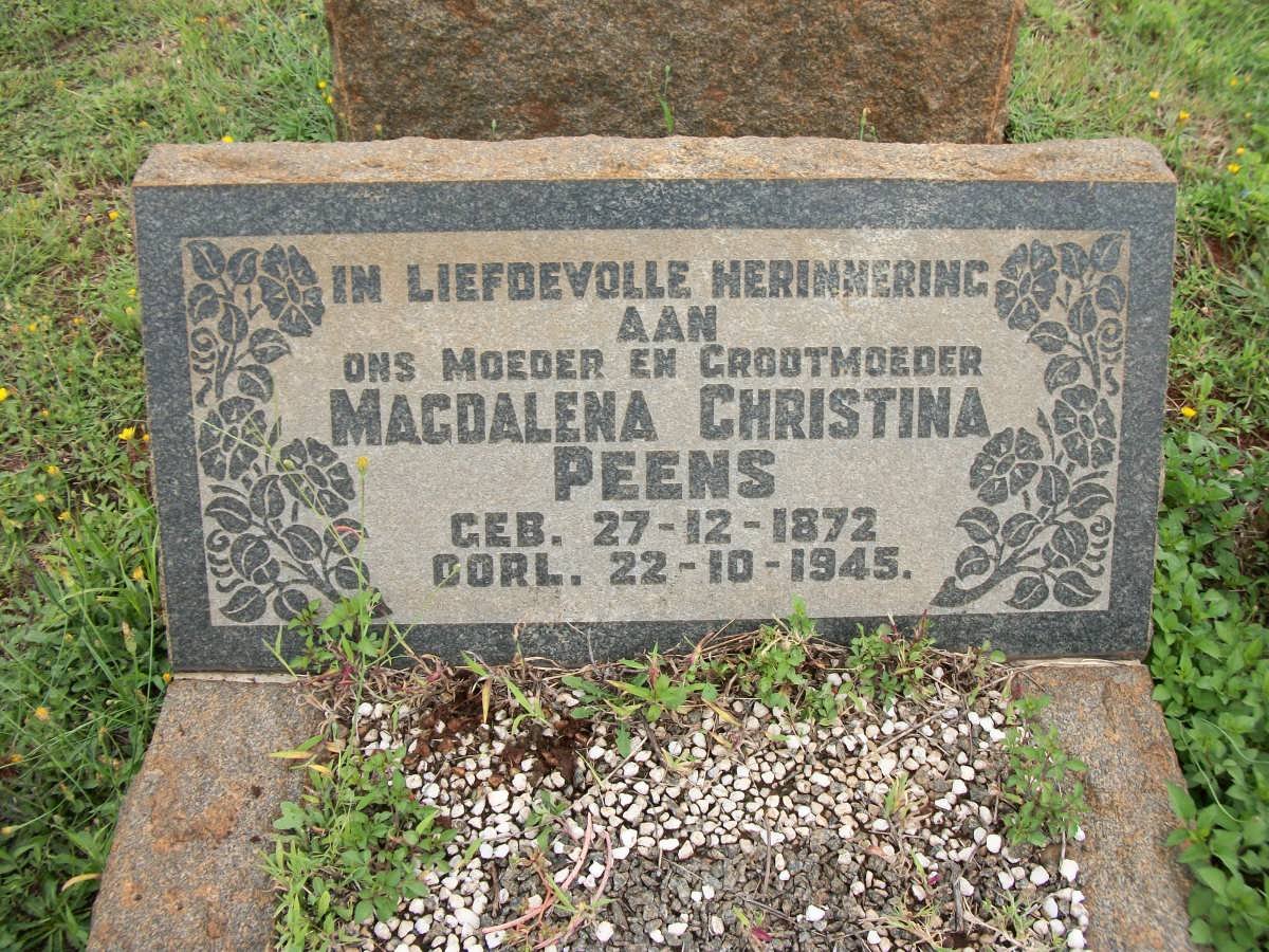 PEENS Magdalena Christina 1872-1945