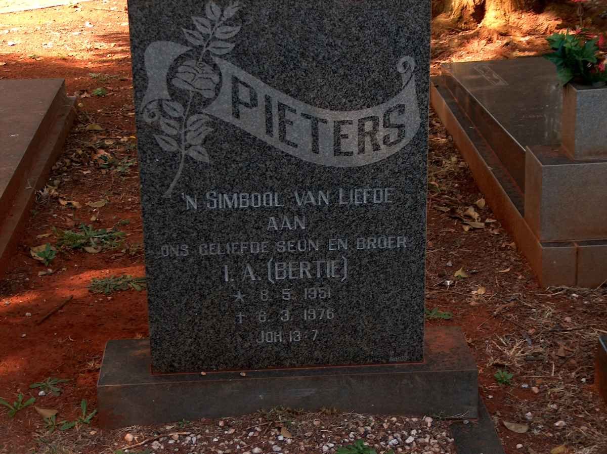 PIETERS I.A 1951-1976