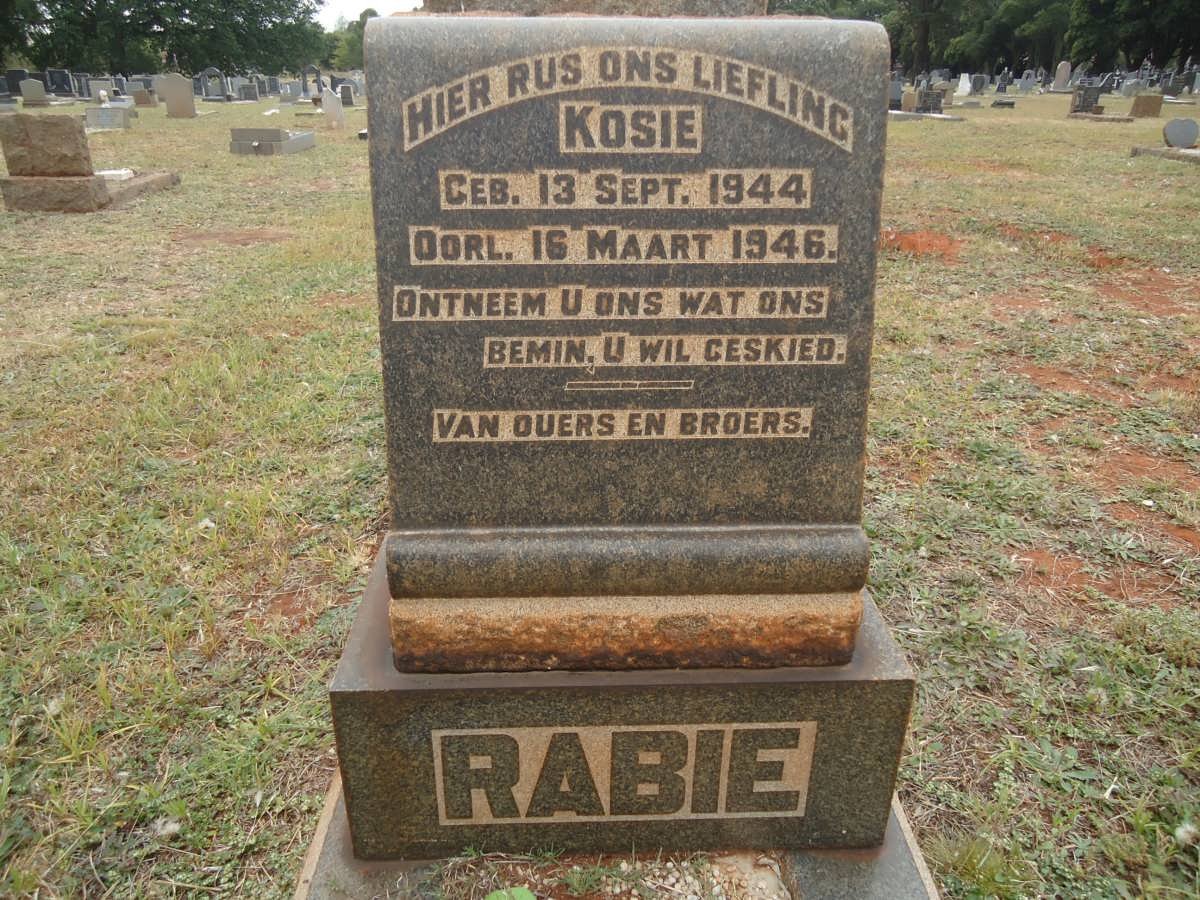 RABIE Kosie 1944-1946