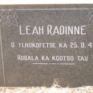 RADINNE Leah -1949