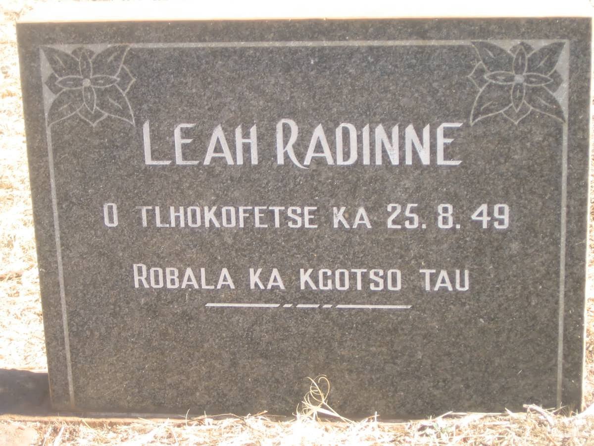 RADINNE Leah -1949