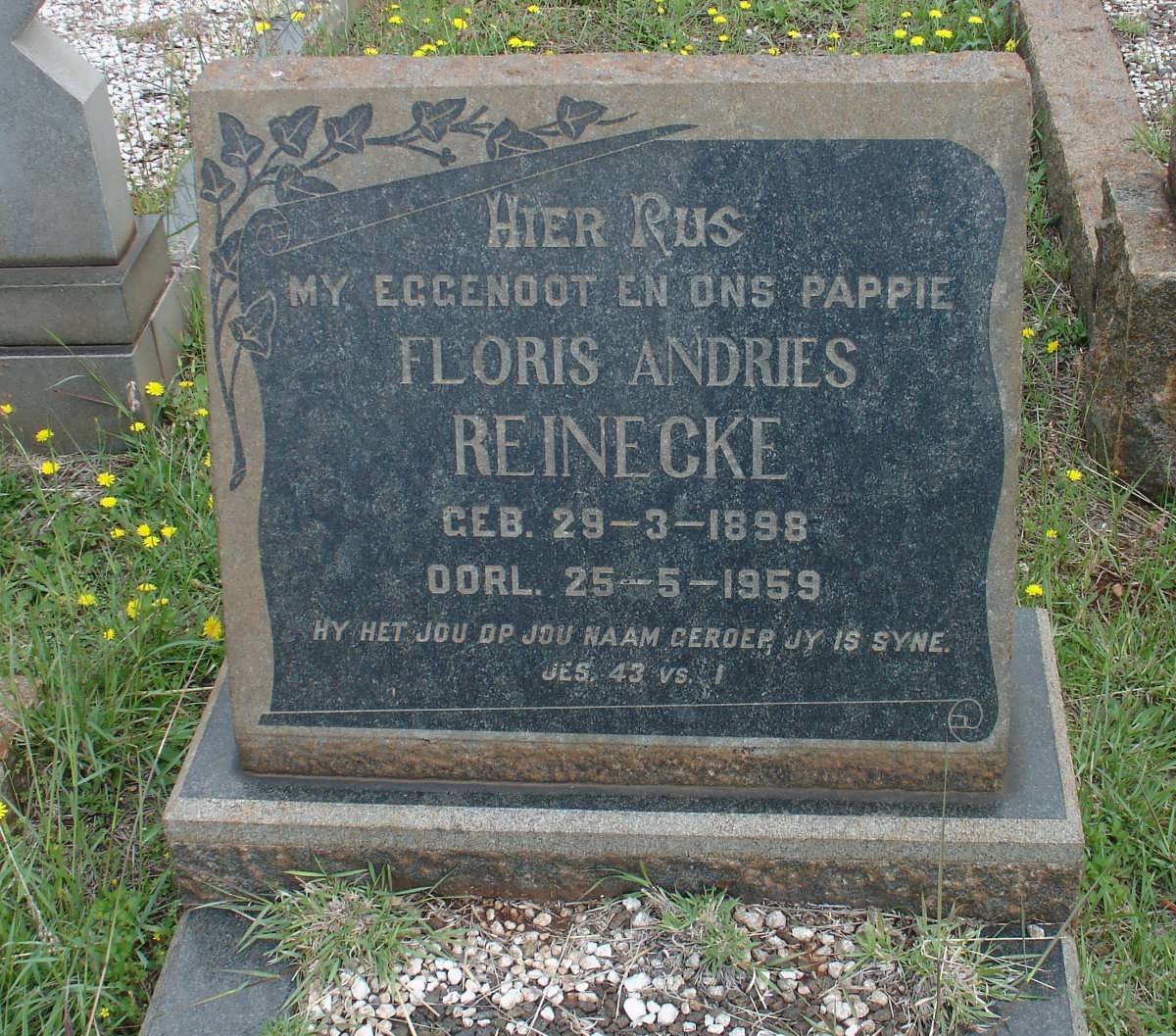 REINECKE Floris Andries 1898-1959