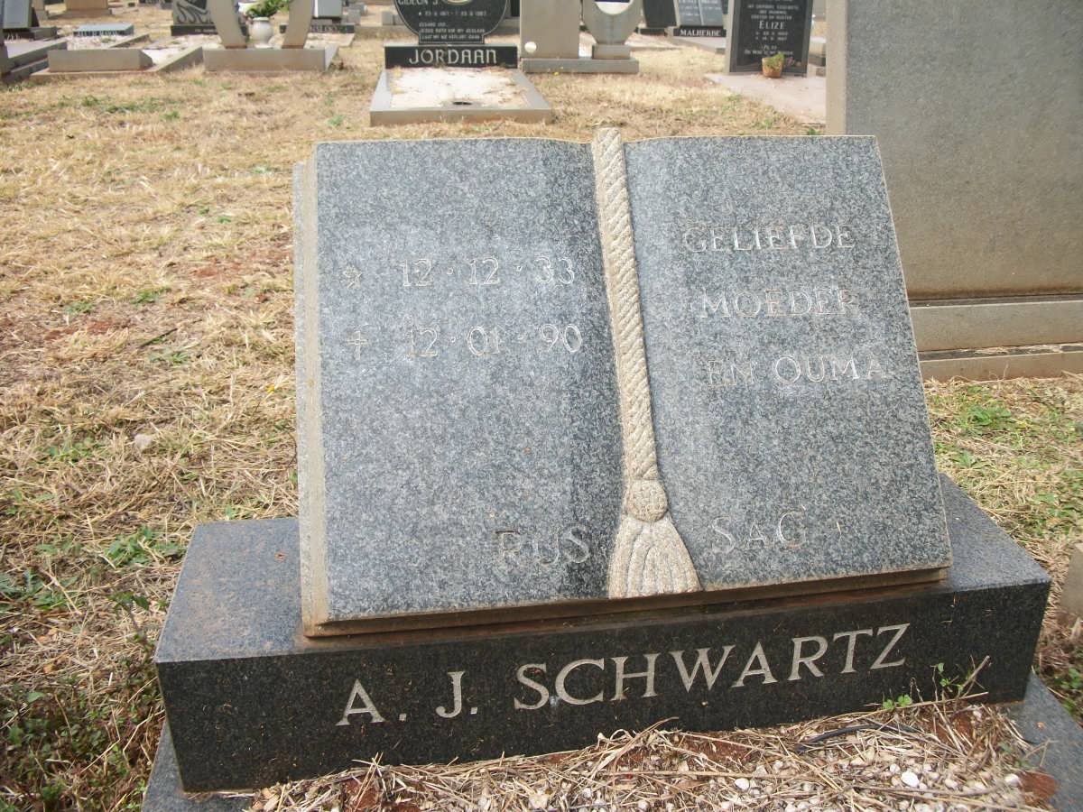 SCHWARTZ A.J. 1933-1990