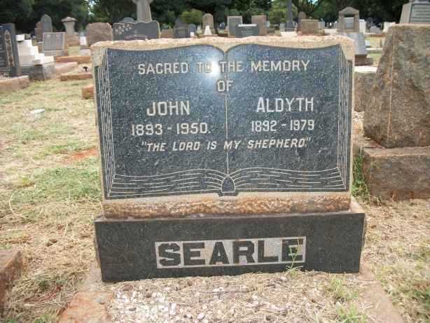 SEARLE John 1893-1950 &amp; Aldyth 1892-1979