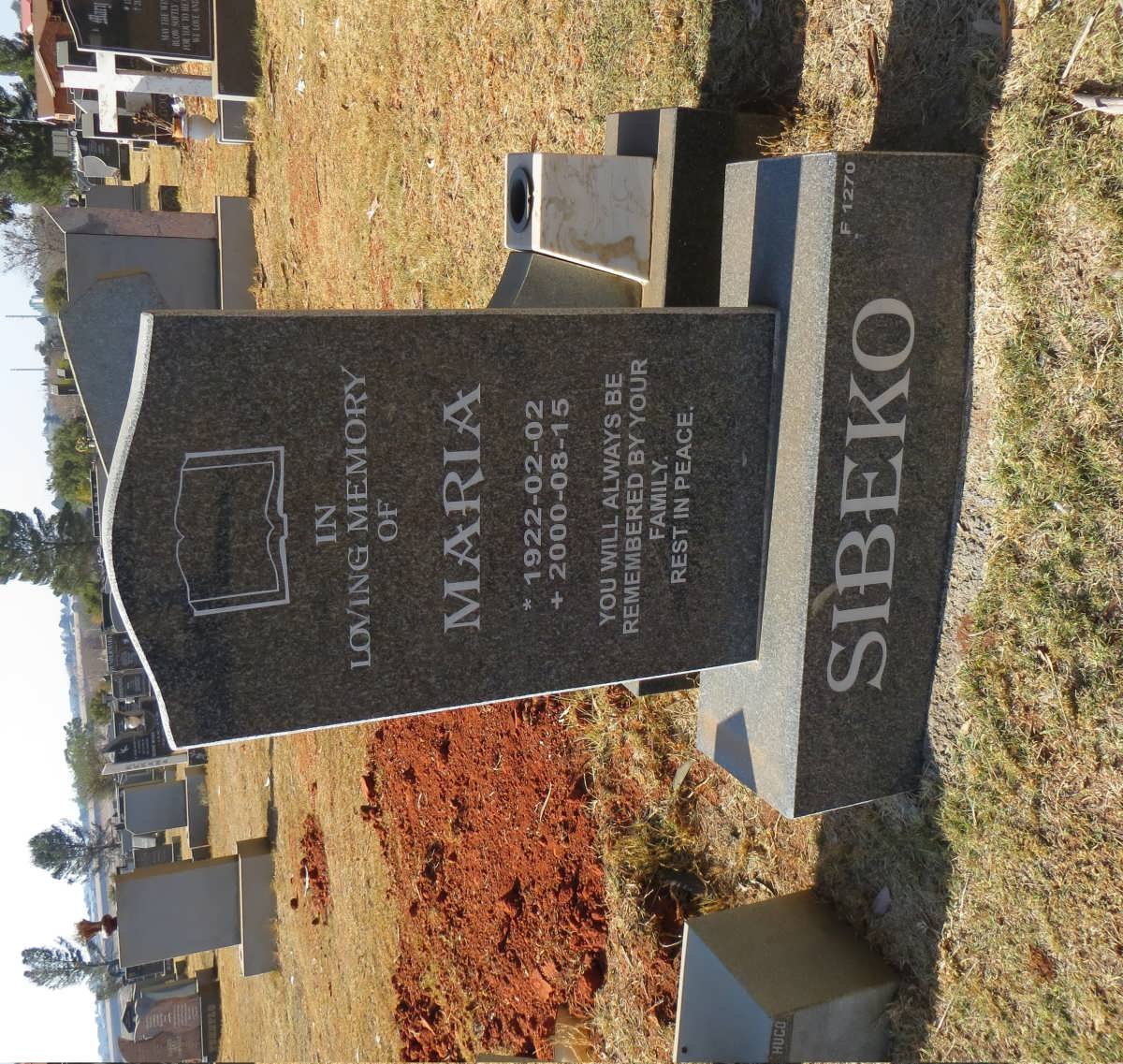 SIBEKO Maria 1922-2000