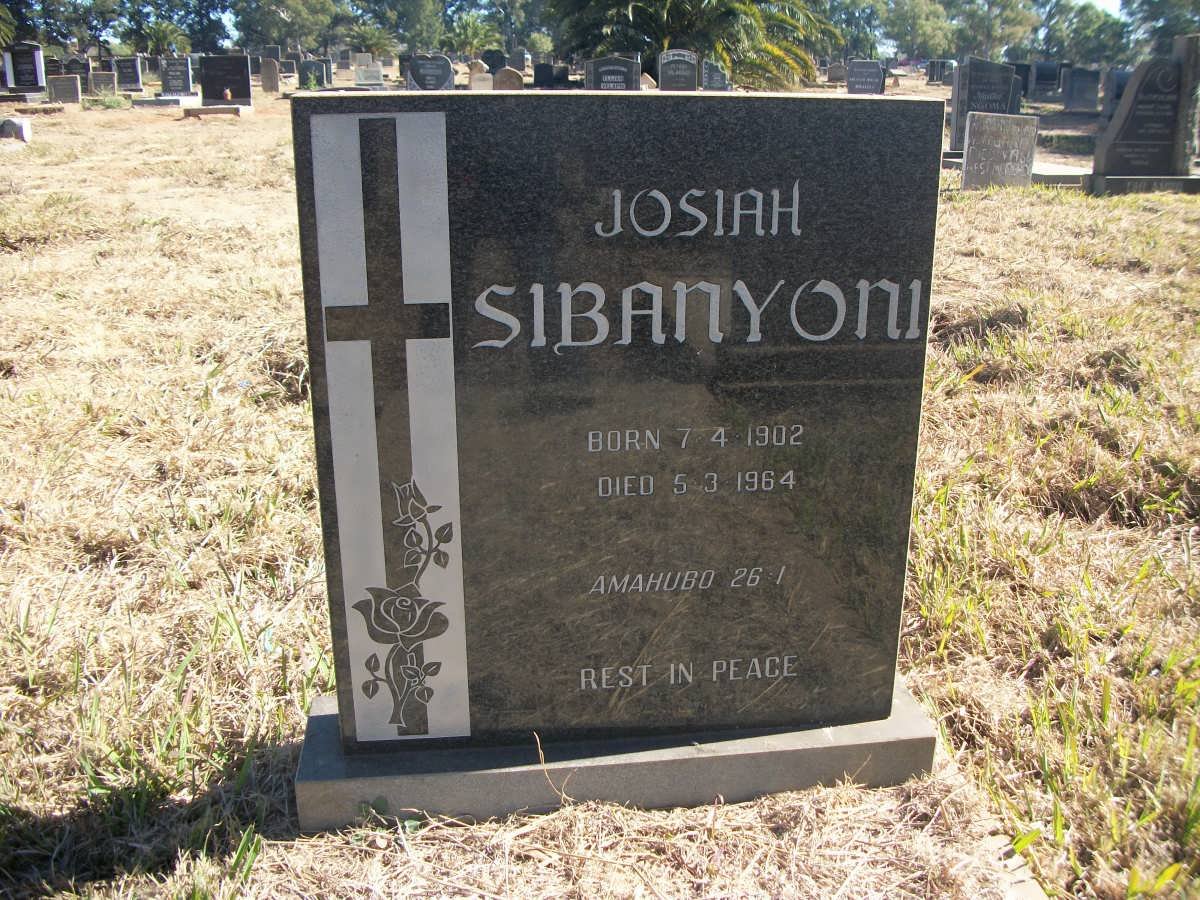 SIBANYONI Josiah 1902-1964