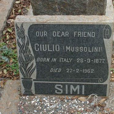 SIMI Ciulio 1877-1962