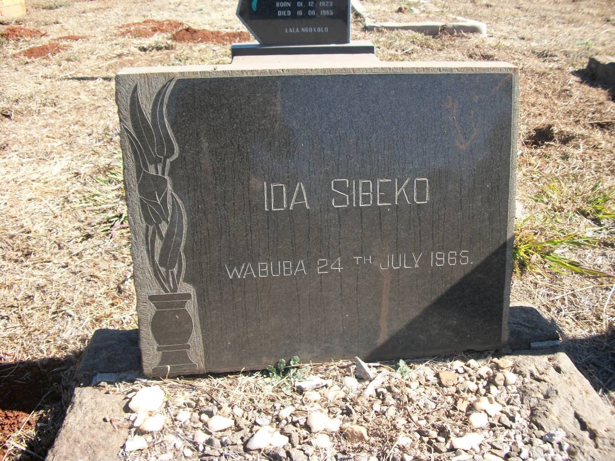 SIBEKO Ida -1965