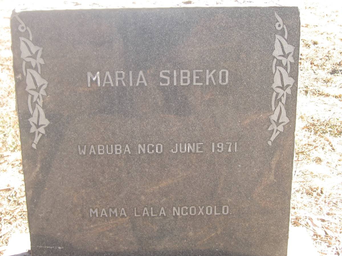 SIBEKO Maria -1971