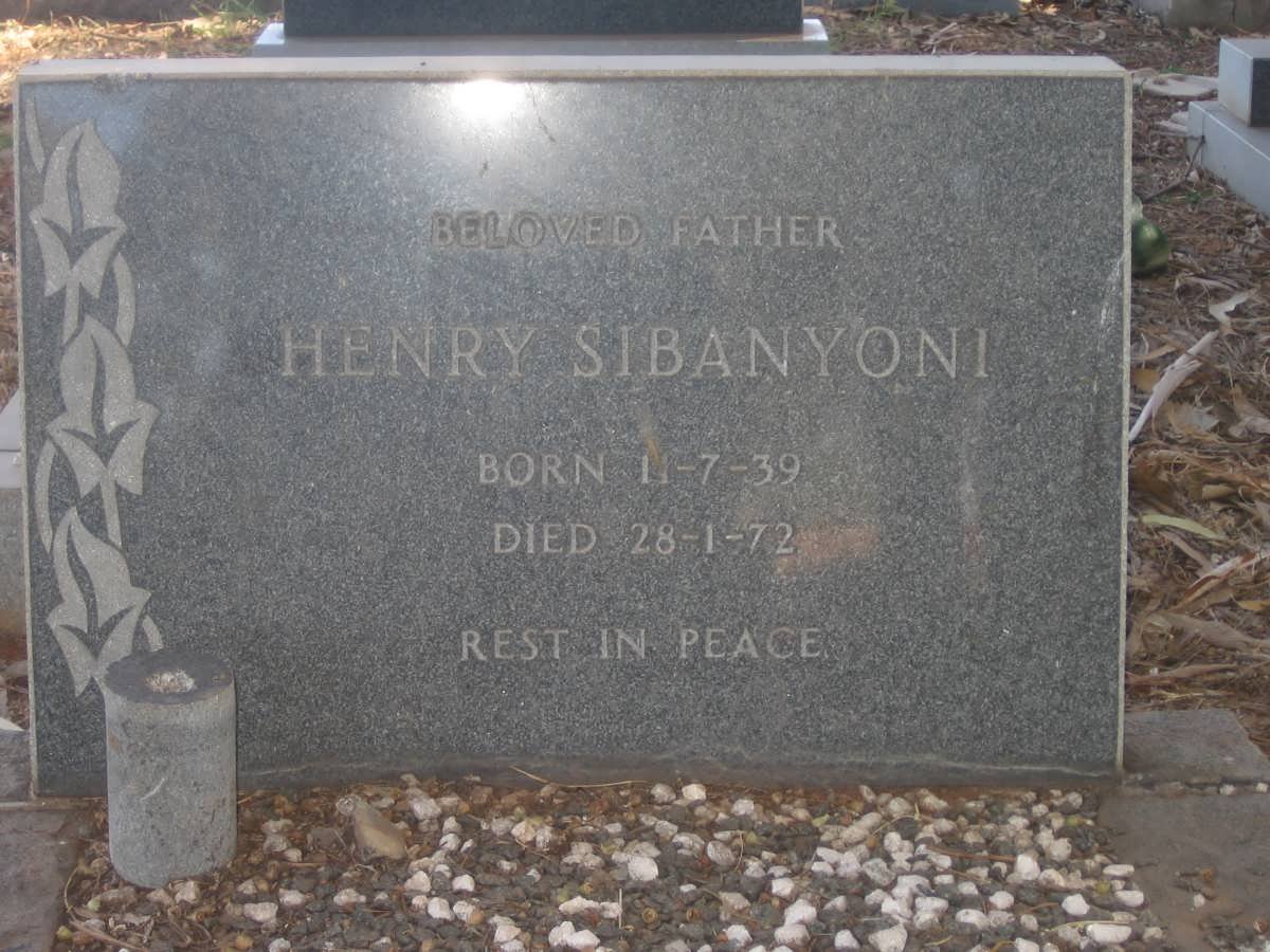 SIBANYONI Henry 1939-1972