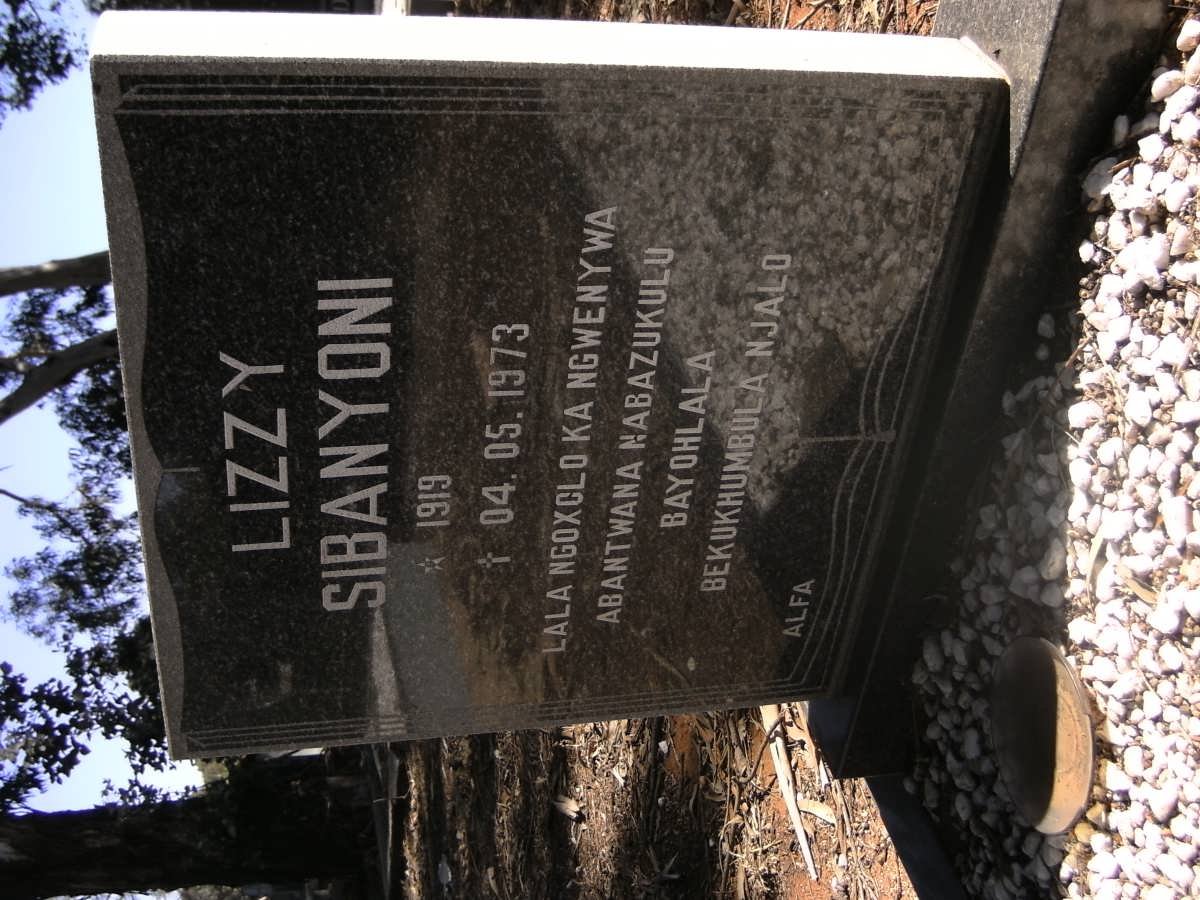 SIBANYONI Lizzy 1919-1973