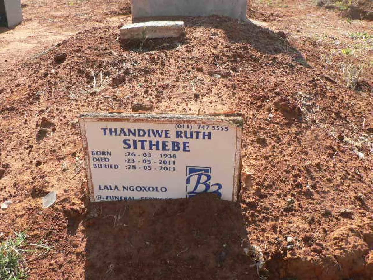 SITHEBE Thandiwe Ruth 1938-2011