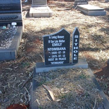 SITHOLE Emily Ntombana 1920-1975