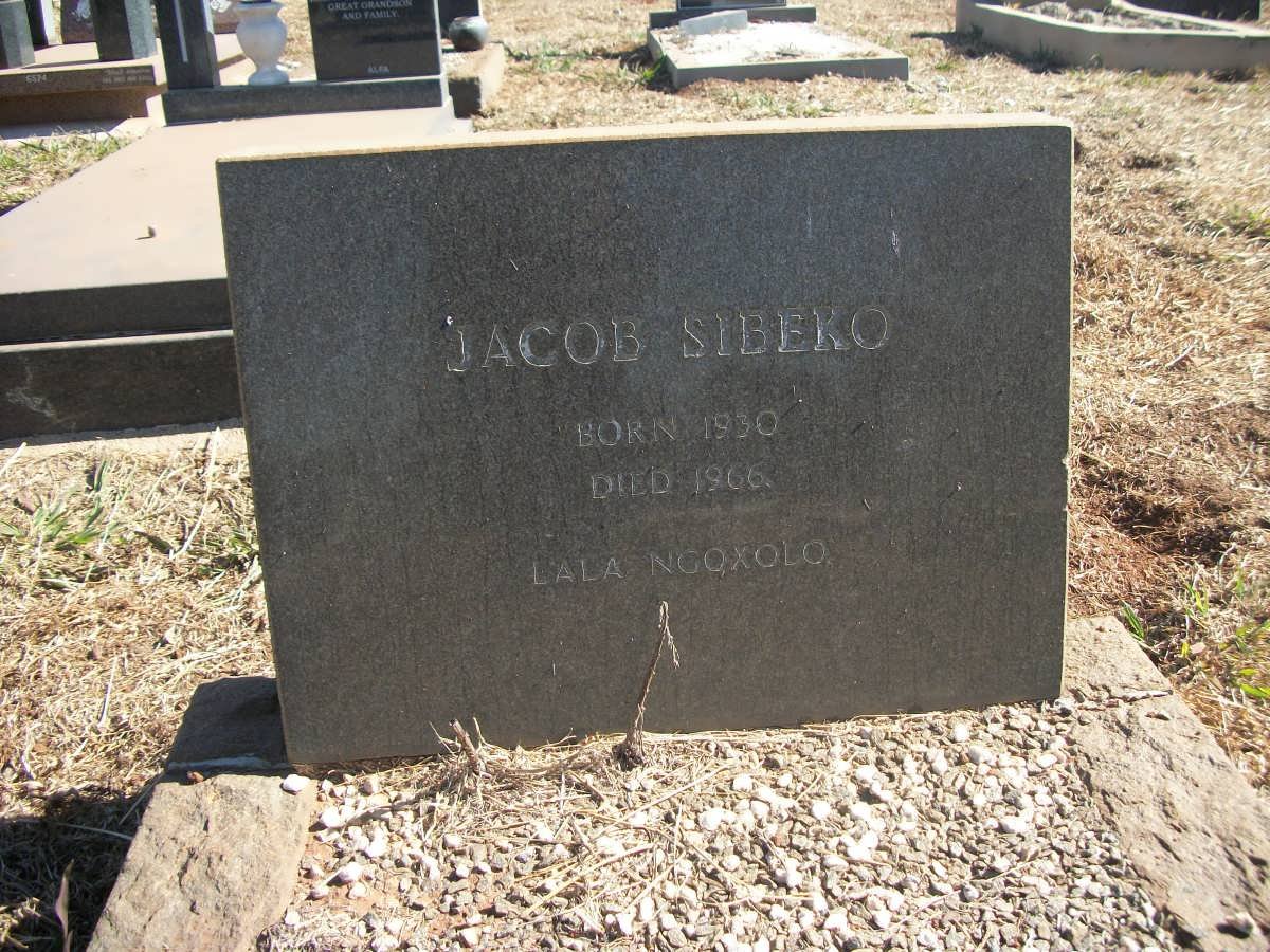 SIBEKO Jacob 1930-1966