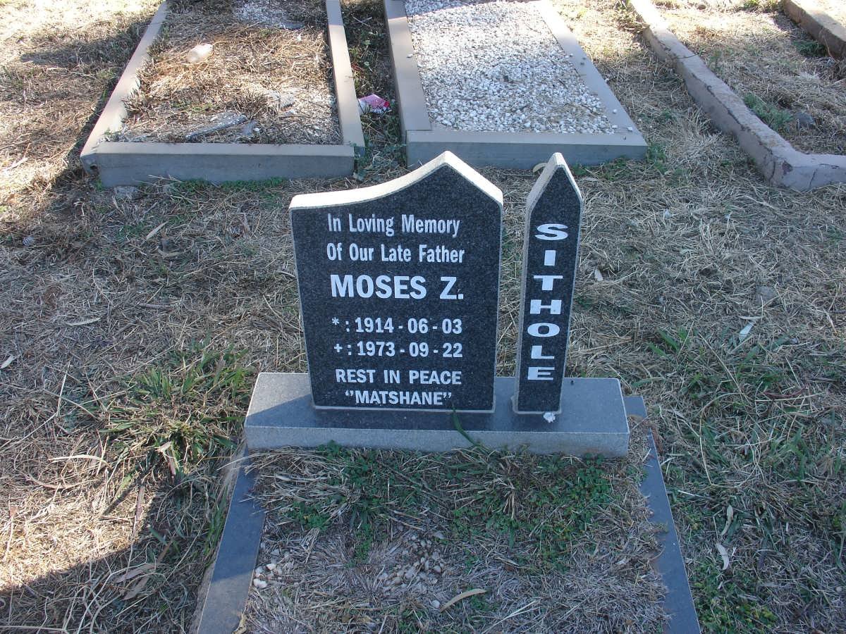 SITHOLE Moses Z. 1914-1973