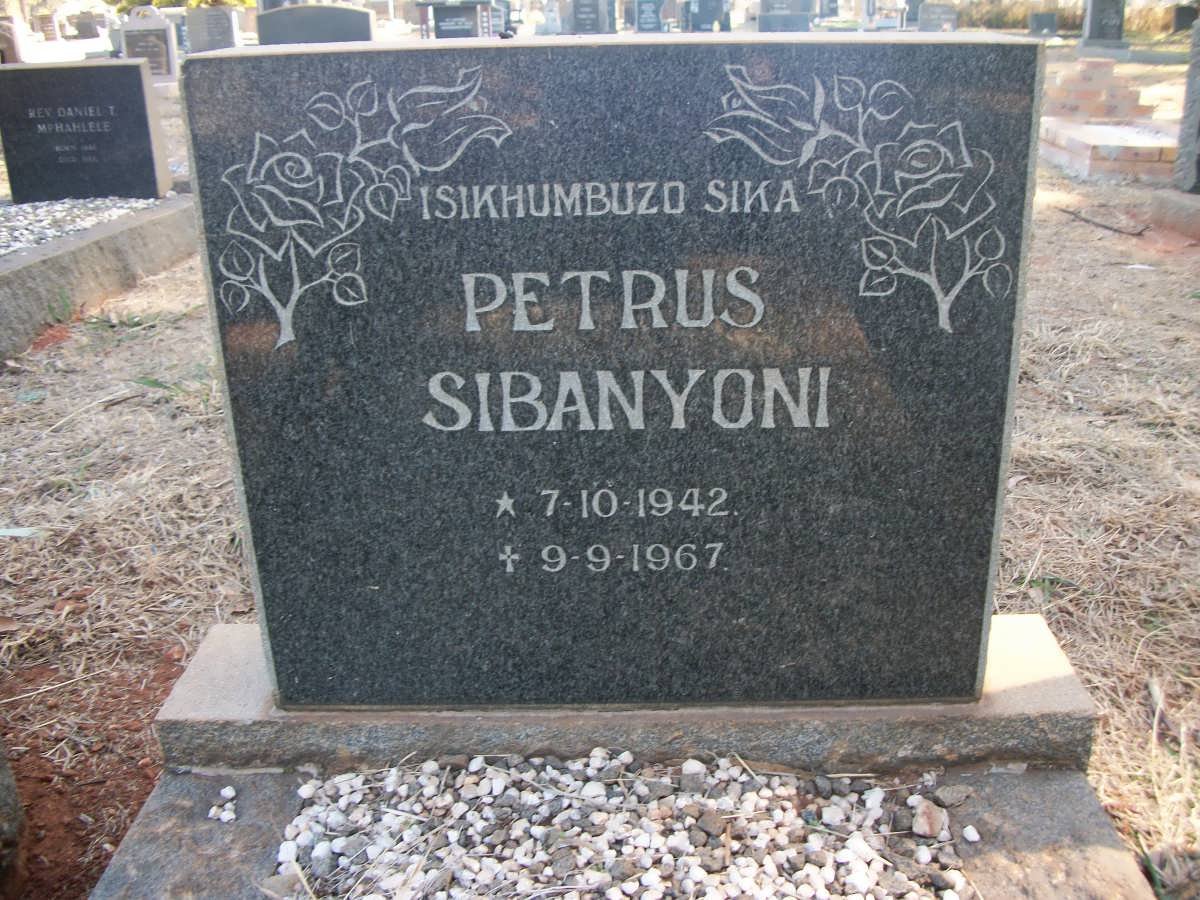 SIBANYONI Petrus 1942-1967