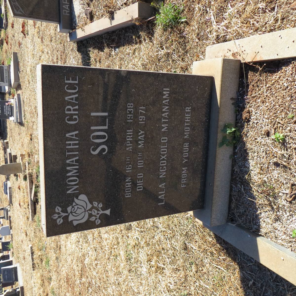 SOLI Nomatha Grace 1938-1971