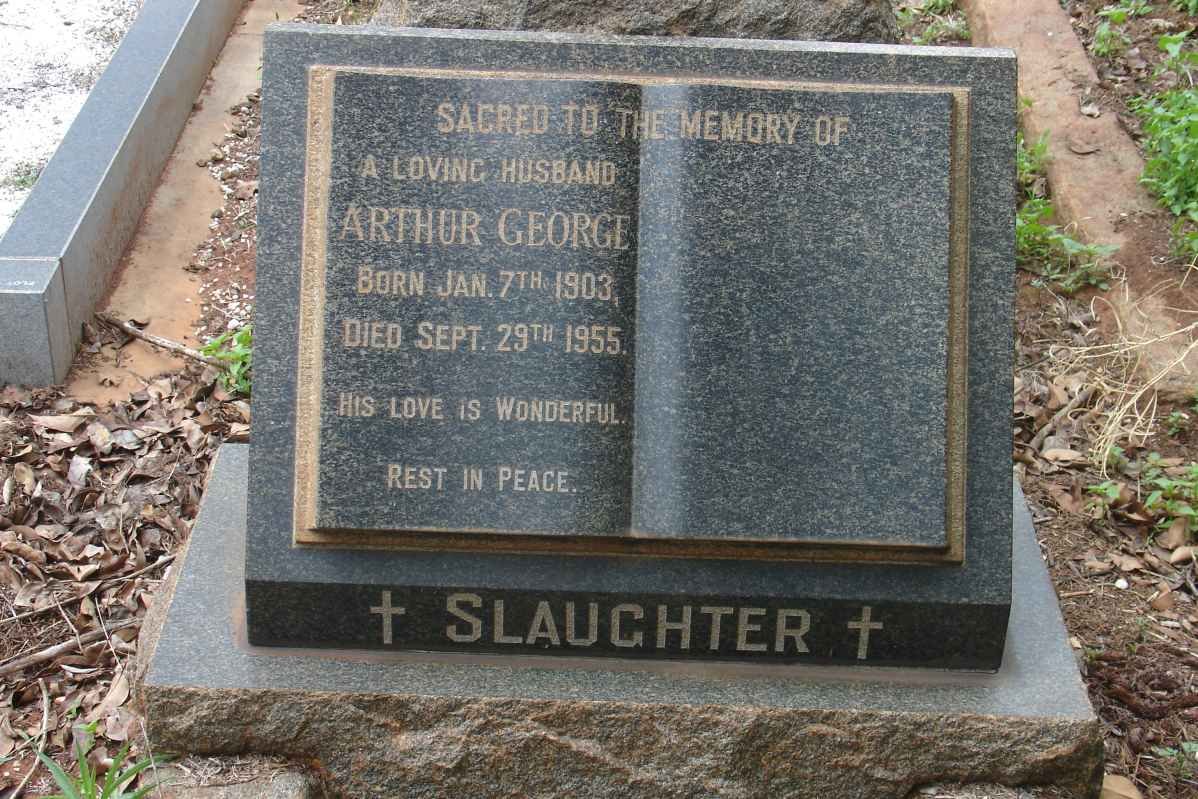 SLAUGHTER Arthur George 1903-1955