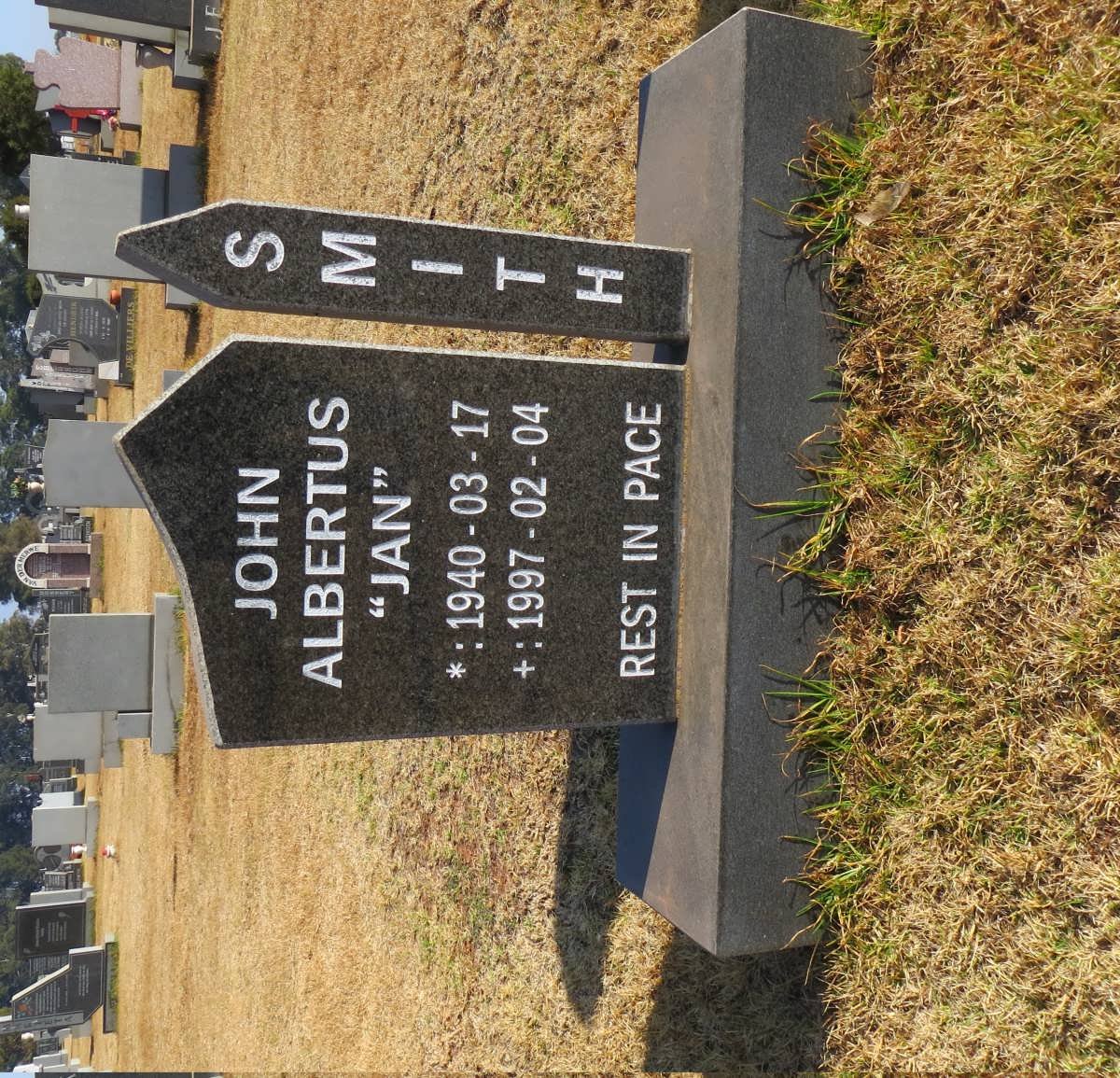 SMITH John Albertus 1940-1997