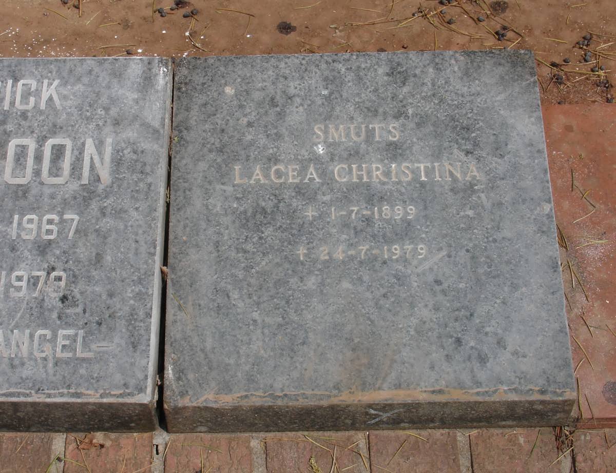 SMUTS Lacea Christina 1899-1979