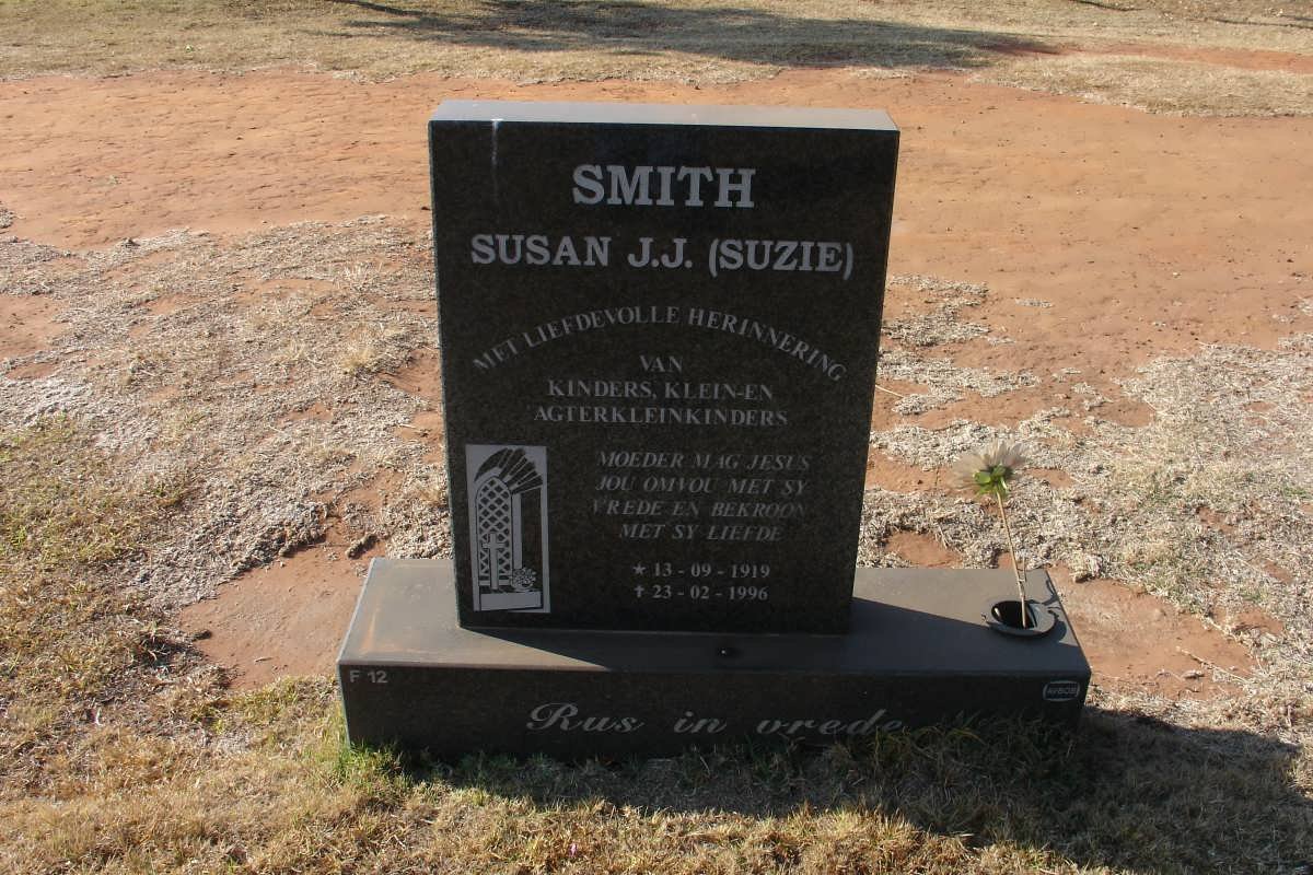 SMITH Susan J.J. 1919-1996