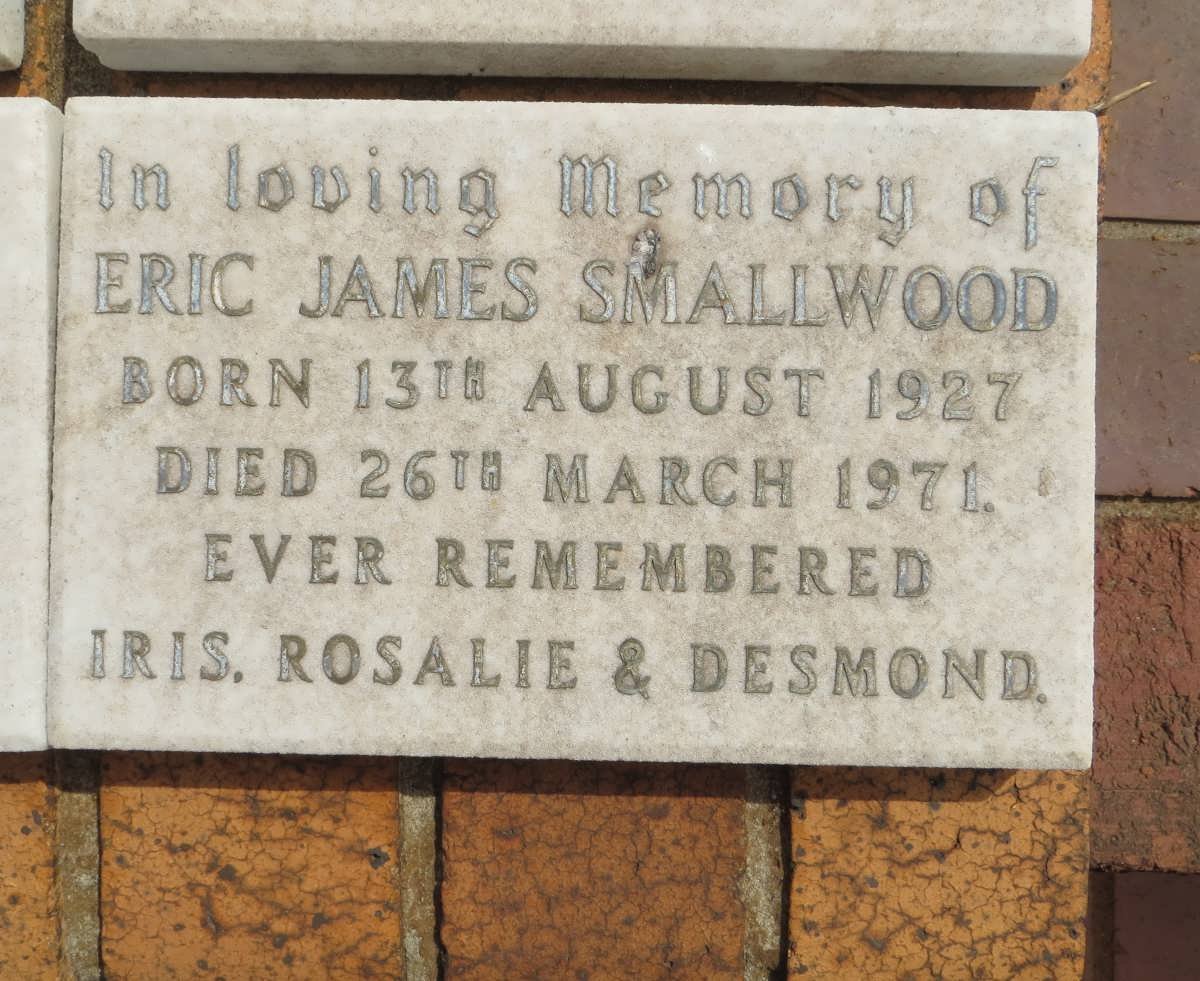 SMALLWOOD Eric James 1927-1971