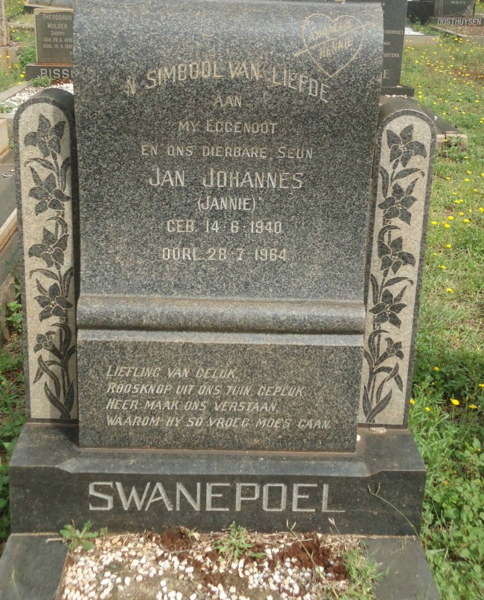 SWANEPOEL Jan Johannes 1940-1964