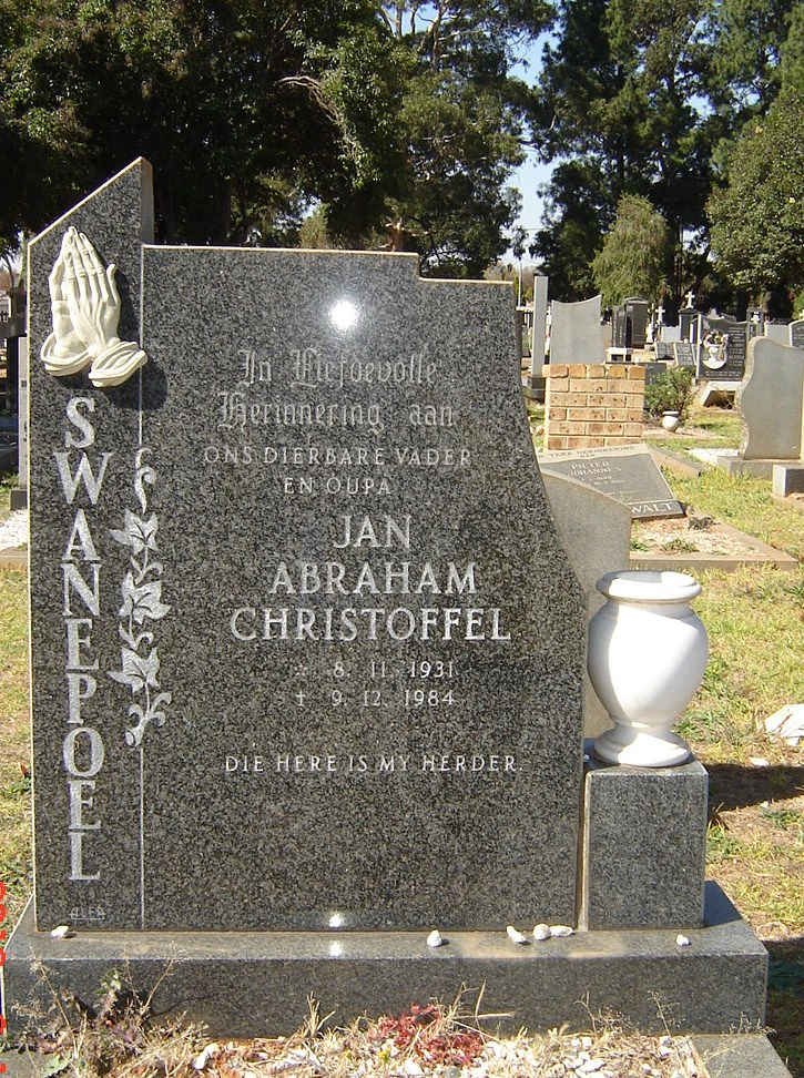 SWANEPOEL Jan Abraham Christoffel 1931-1984