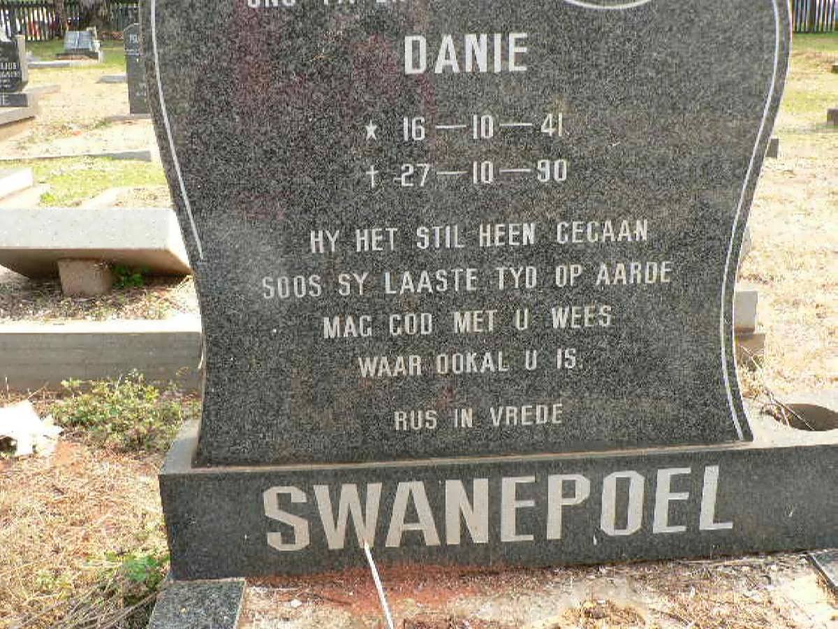 SWANEPOEL Daniel 1941-1990