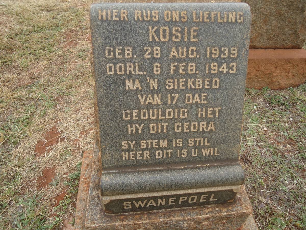 SWANEPOEL Kosie 1939-1943