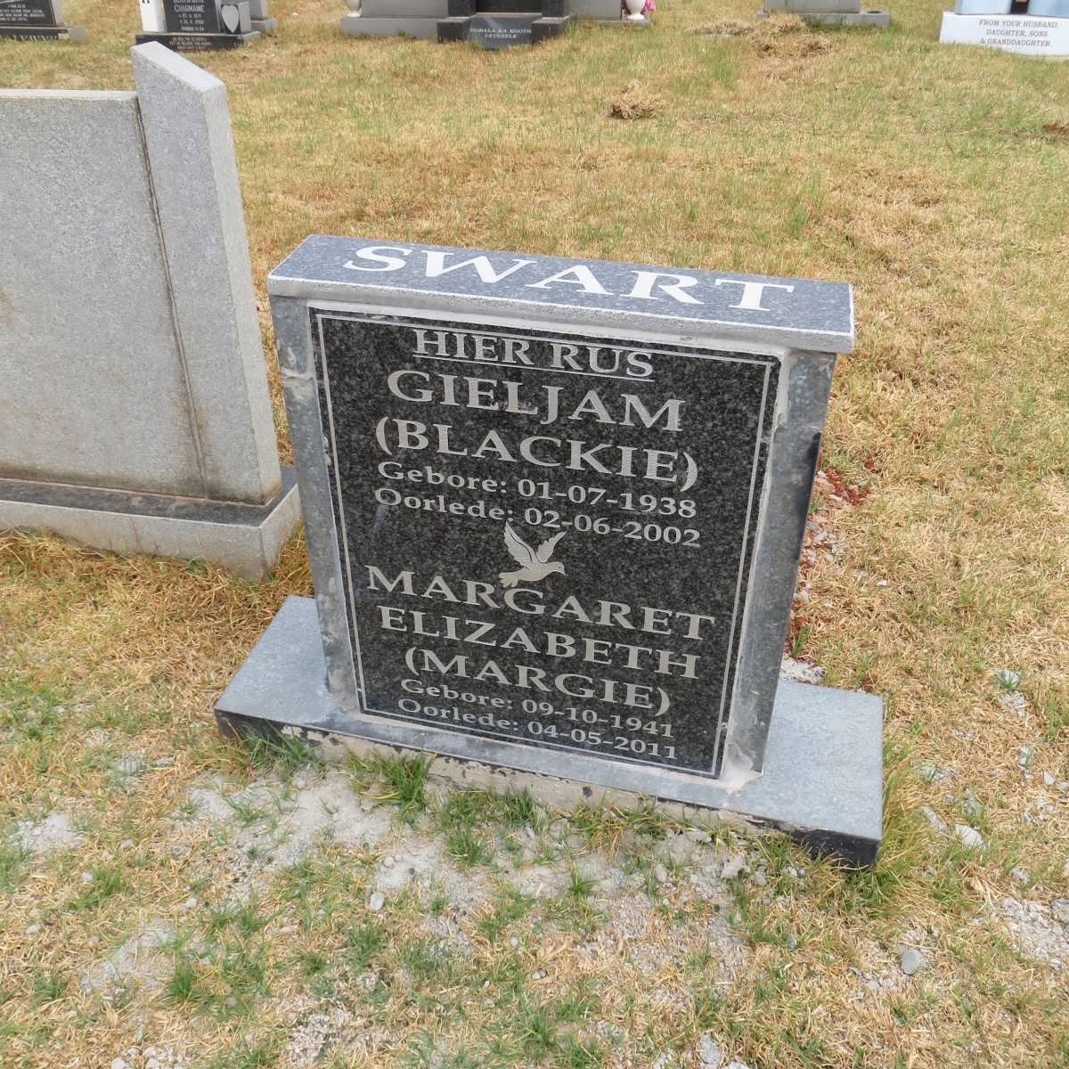 SWART Gieljam 1938-2002 &amp; Margaret 1941-2011