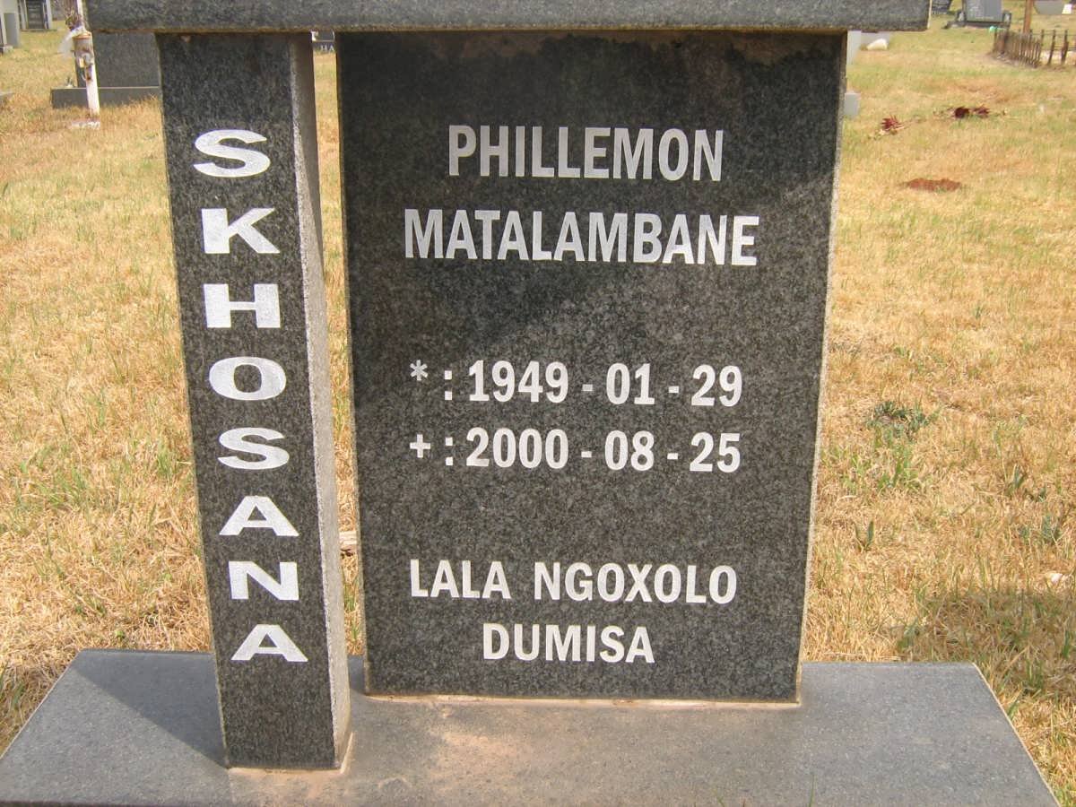 SKHOSANA Phillemon Matalambane 1949-2000
