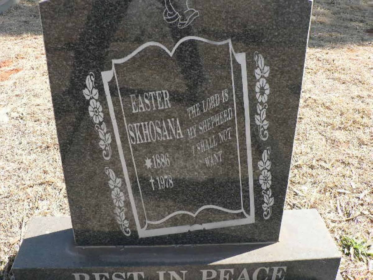 SKHOSANA Easter 1886-1978