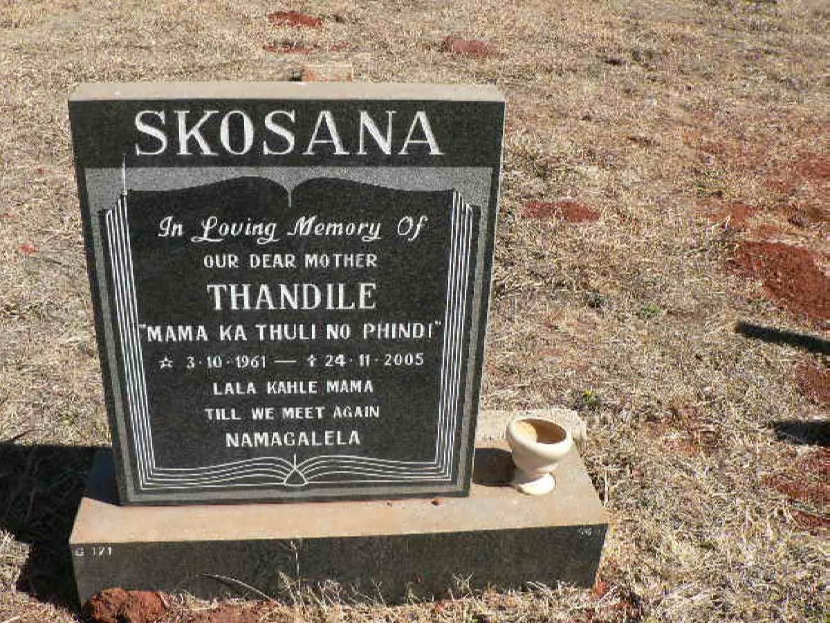 SKOSANA Thandile 1961-2005