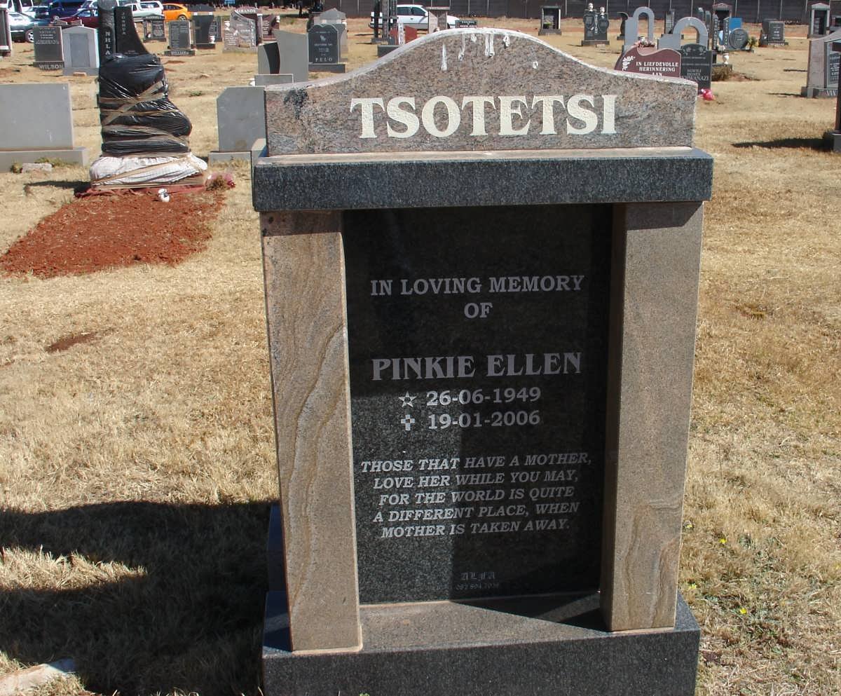 TSOTETSI Pinkie Ellen 1949-2006