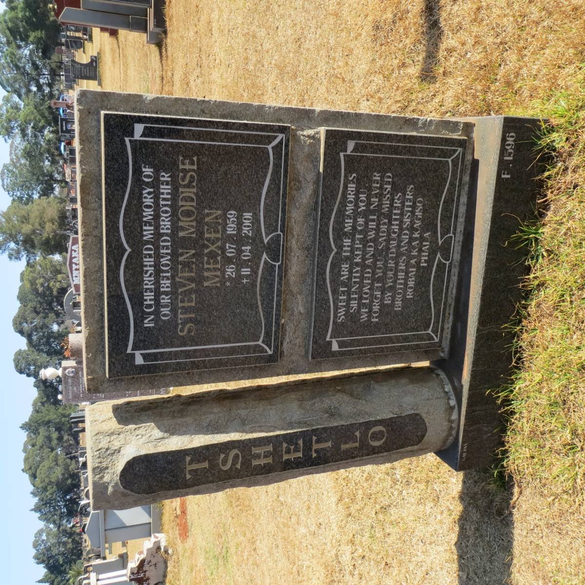 TSHETLO Steven Modise Mexen 1959-2001