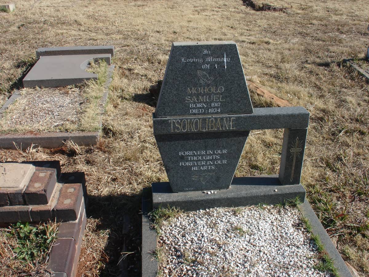 TSOKOLIBAN Moholo Samuel 1917-1934
