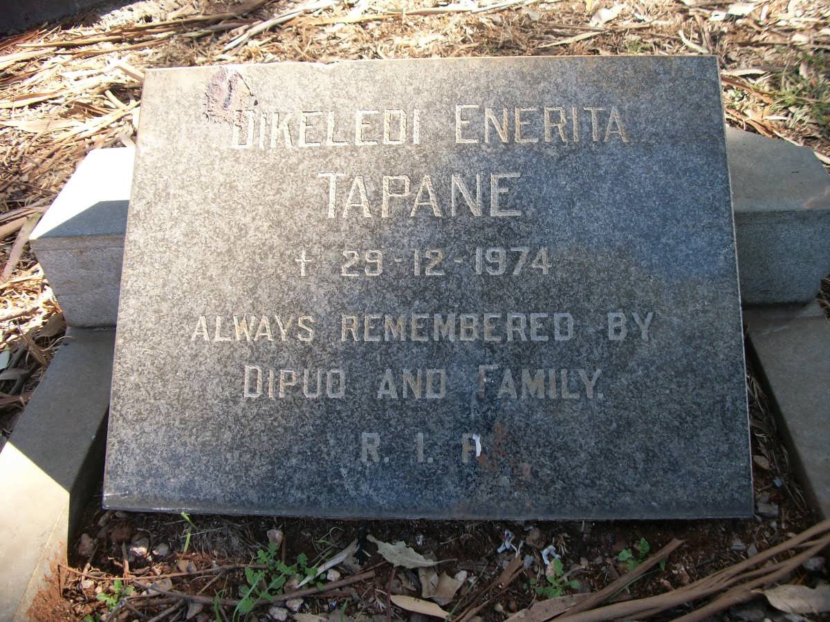 TAPANE Dikeledi Enerita -1974