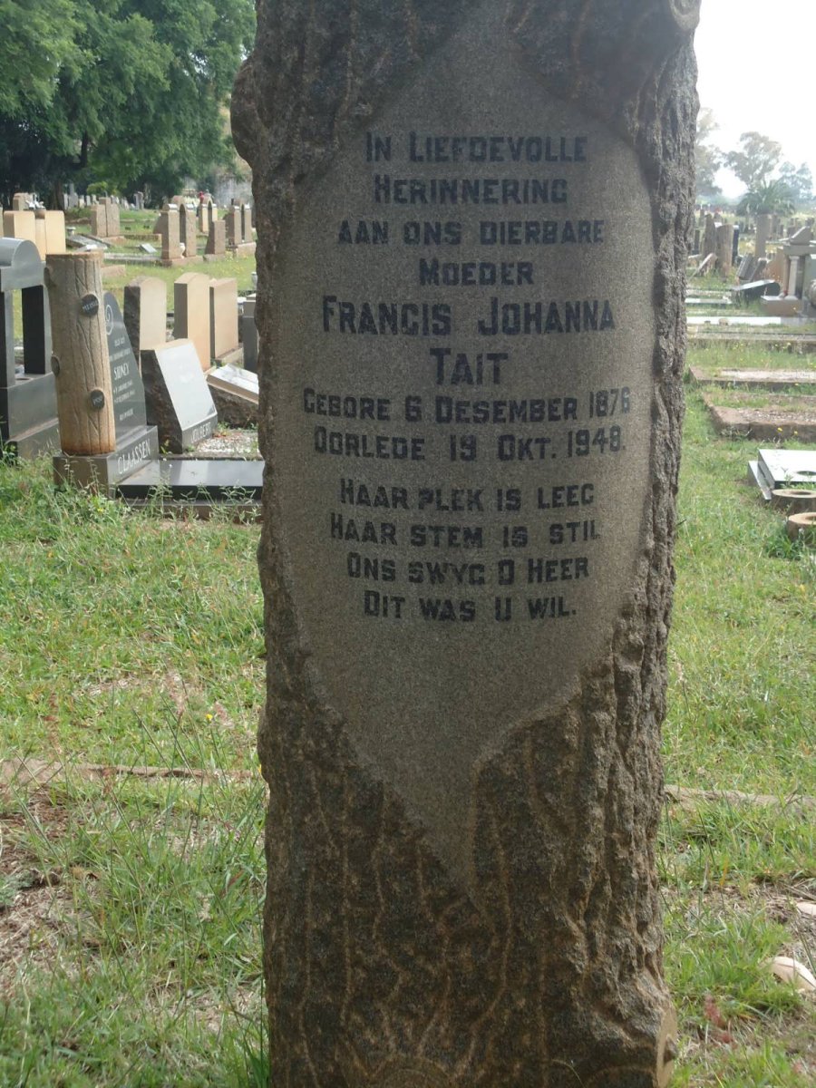 TAIT Francis Johanna 1876-1948