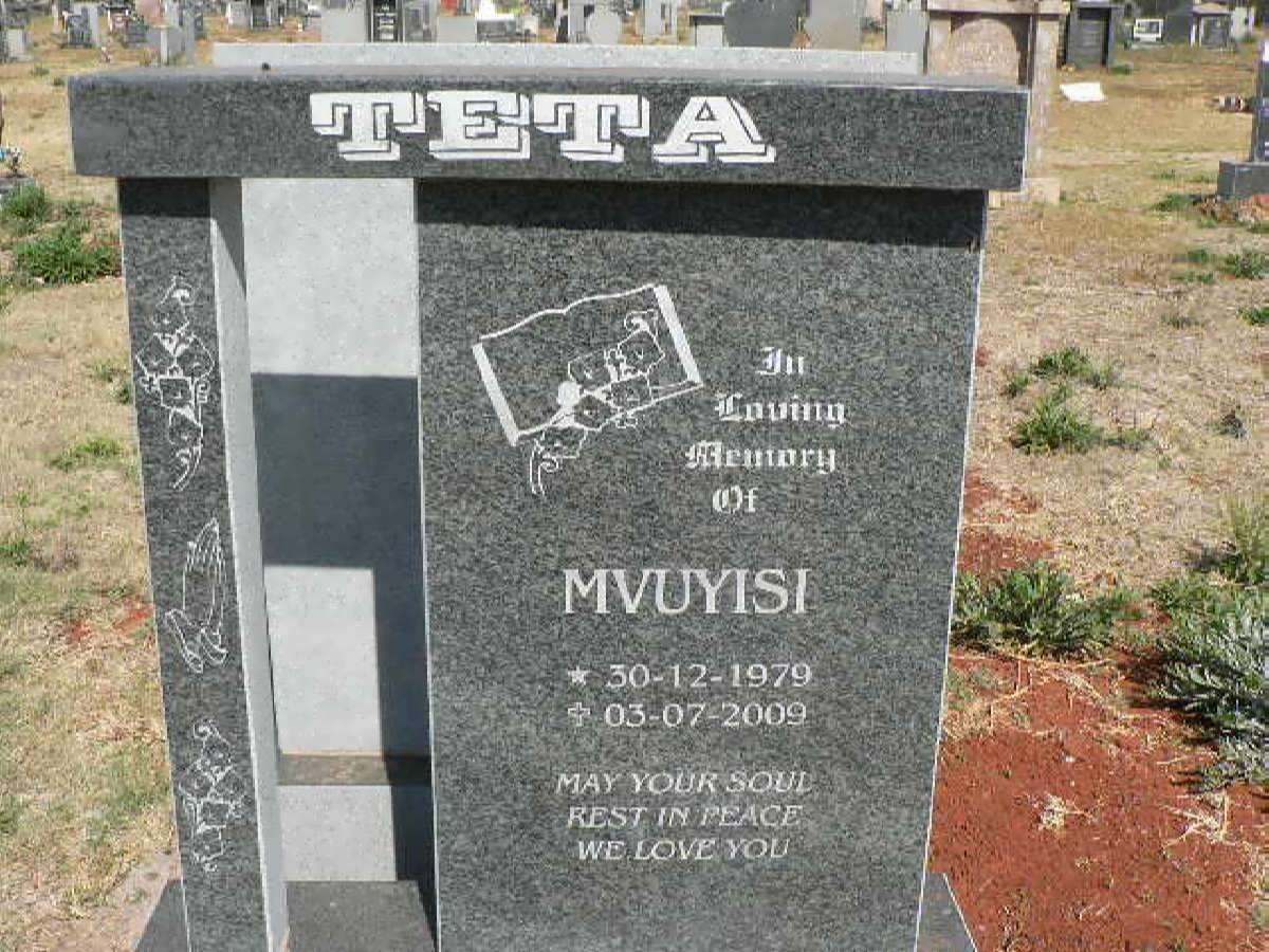TETA Mvuyisi 1979-2009